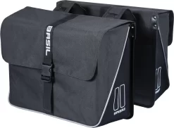 Basil Forte Dubbele Fietstas - Zwart - 35 Liter