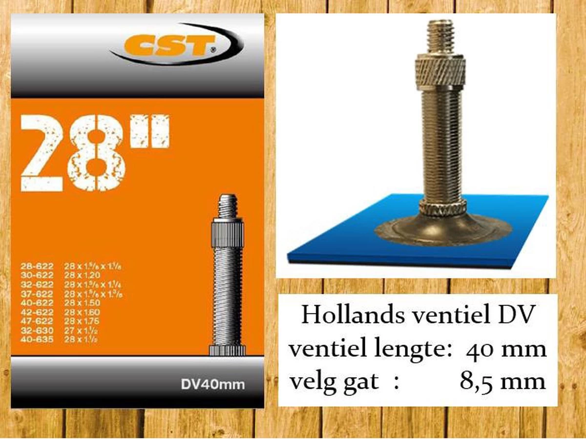 CST | Binnenband Fiets | Hollands Ventiel | 28 Inch | Normaal Ventiel | 40 Mm - 28 X 1 3/8 - 1 1/8 - 1 1/2 - 150 | 37-622 | - Afbeelding 6