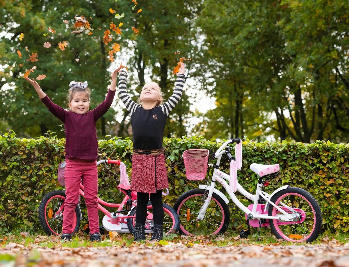 Amigo Flower Meisjesfiets - Kinderfiets 18 Inch - Wit - Afbeelding 5