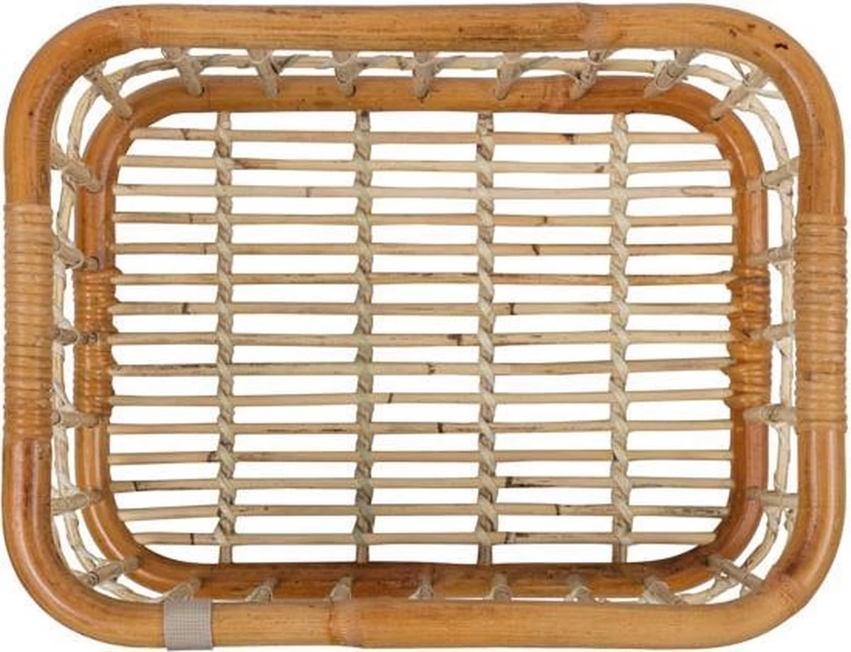 Basil Green Life Fietsmand L - Voor - Ecologisch Rotan - Large - Bruin - 30 Liter - Afbeelding 3