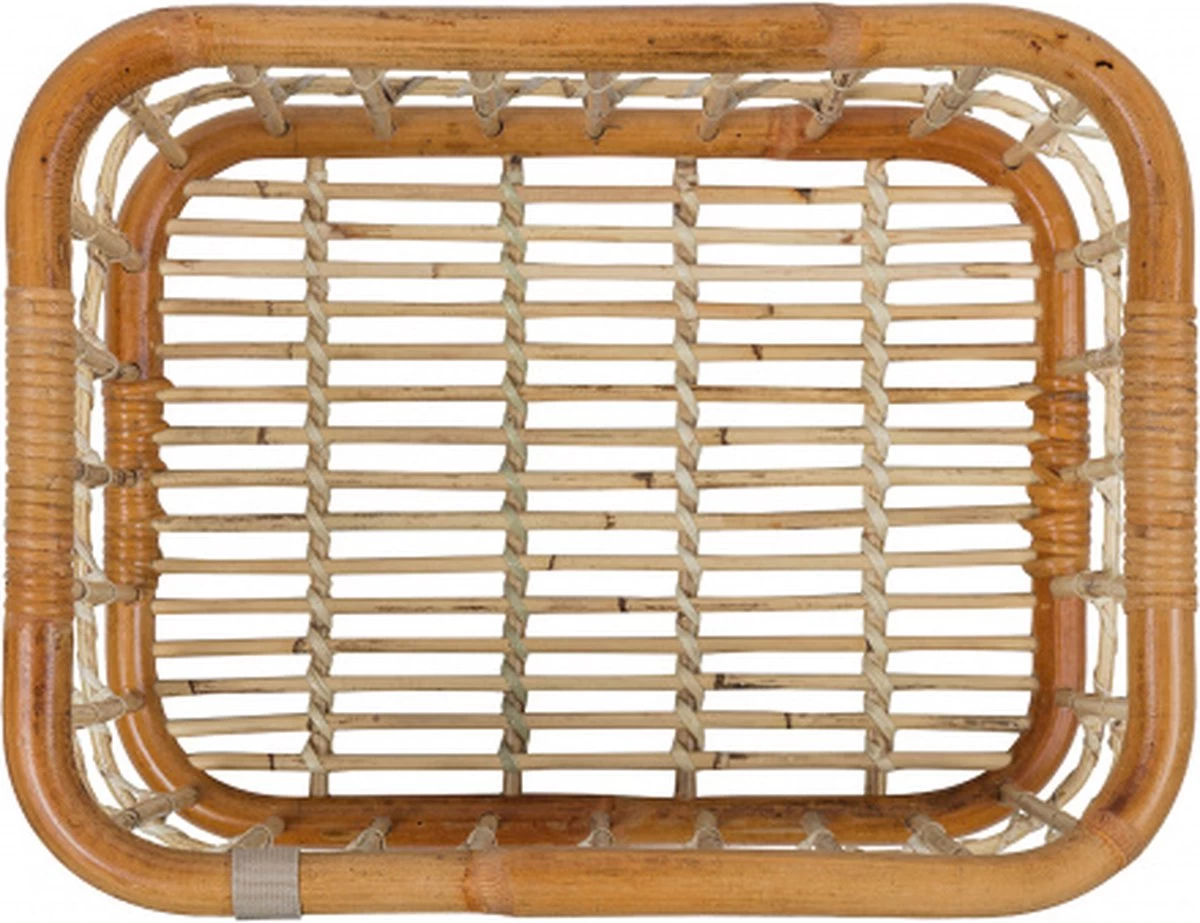 Basil Green Life Fietsmand L - Voor - Ecologisch Rotan - Large - Bruin - 30 Liter - Afbeelding 12