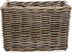New Looxs Brisbane Large Fietsmand Voordrager - 39 Liter - Rotan - Grijs