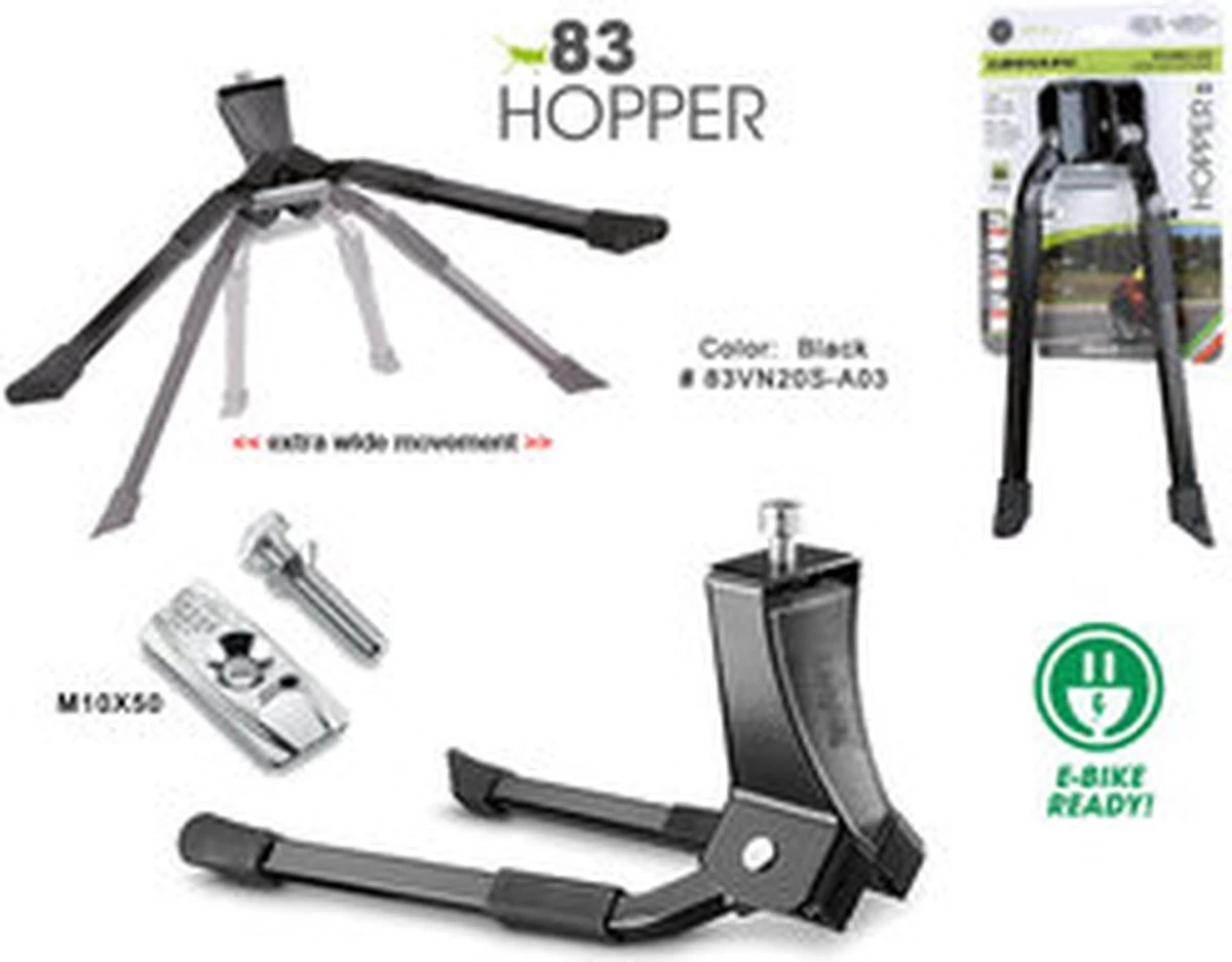 Standaard 2-poot Ursus Hopper 28" / 300mm - Zwart - Afbeelding 9