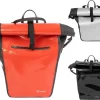 Ekostar® Online Shopping - 2in1 Fietstas - 100% Waterdicht - Rolltop - Rood - 17 Tot 28 Liter - Enkele Fietstas