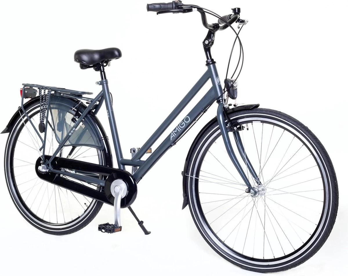 Amigo Bright - Damesfiets 28 Inch - Fiets Met 3 Versnellingen - Antraciet - Afbeelding 2