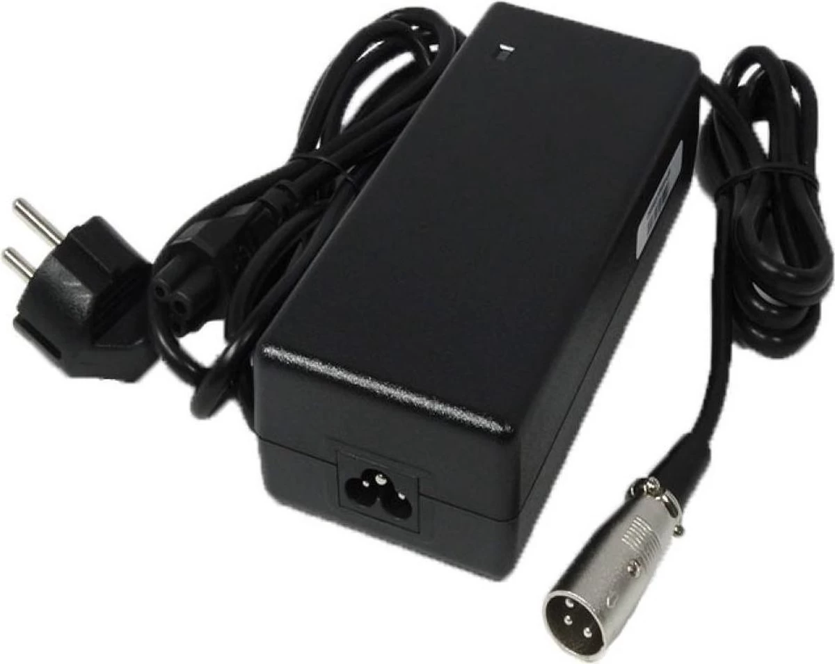 Universele Fietsaccu Lader - Elektrische Fietsoplader - 36V - 2A - Met XLR 3 Pins Stekker - Afbeelding 2