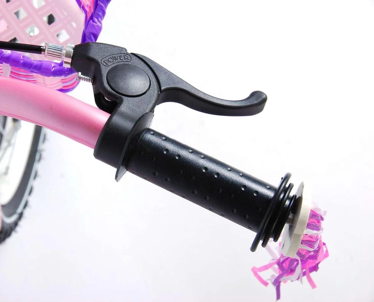 Volare Rose Kinderfiets - Meisjes - 14 Inch - Roze Wit - 95% Afgemonteerd - Afbeelding 3