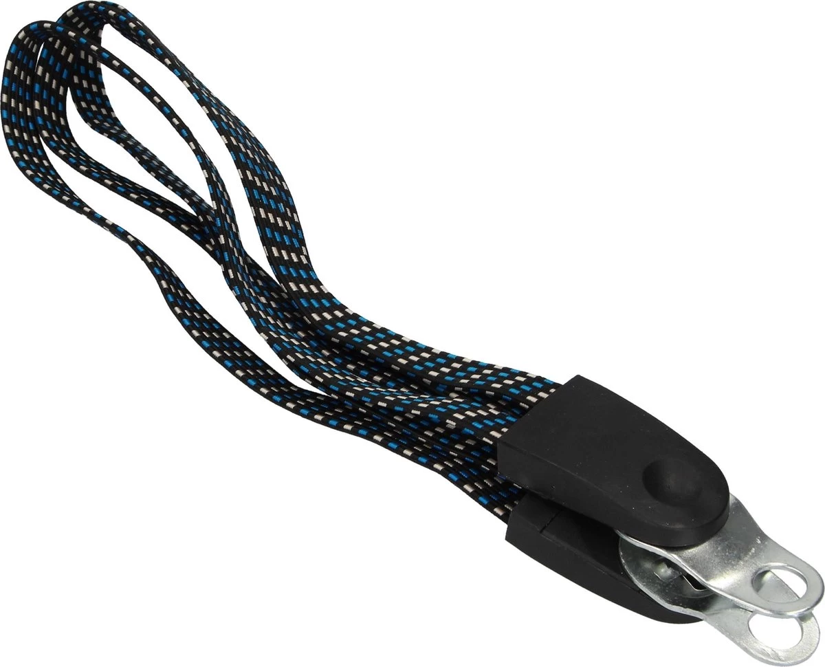 Benson Bike Parts Zwarte Snelbinder Set Voor Op De Fiets – Compleet – 60x3x1cm – Zwart | Elastieken Binders Set Voor De Bagagedrager | Fietsonderdelen Klein