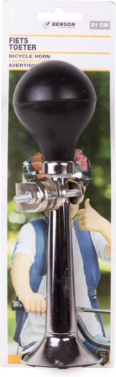 Benson Fietstoeter - Metaal - 21 Cm - Chroom - Afbeelding 2