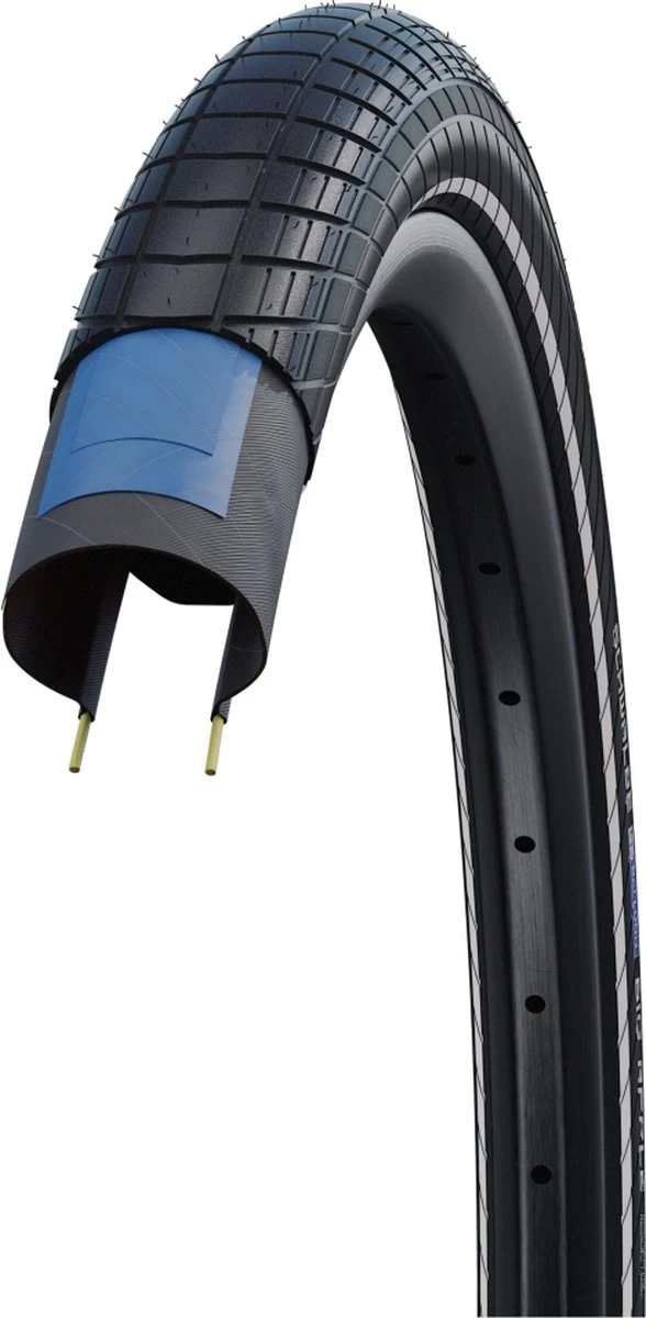 Schwalbe Buitenband - Big Apple K-Guard - 28 Inch X 2.00 - Zwart Reflecterend - Afbeelding 2