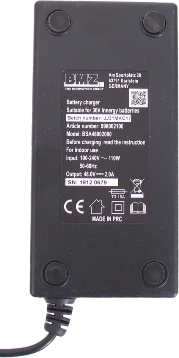 Gazelle Innergy Acculader - Elektrische Fietsoplader - Ion Accu - E-bike - Afbeelding 2