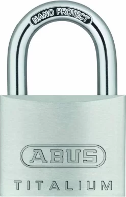 ABUS Hangslot Titalium - 40mm - Aluminium/beugel Gehard Staal Met NANO-Protect (Verpakt In Blister)