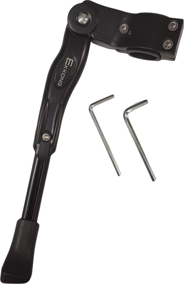 Ekkong - Fietsstandaard Enkel 26 Cm Zijstandaard Aluminium Roestvrij Fiets Mountainbikes Makkelijk - Mountainbike Standaard Universeel - MTB Kickstand - Afbeelding 2