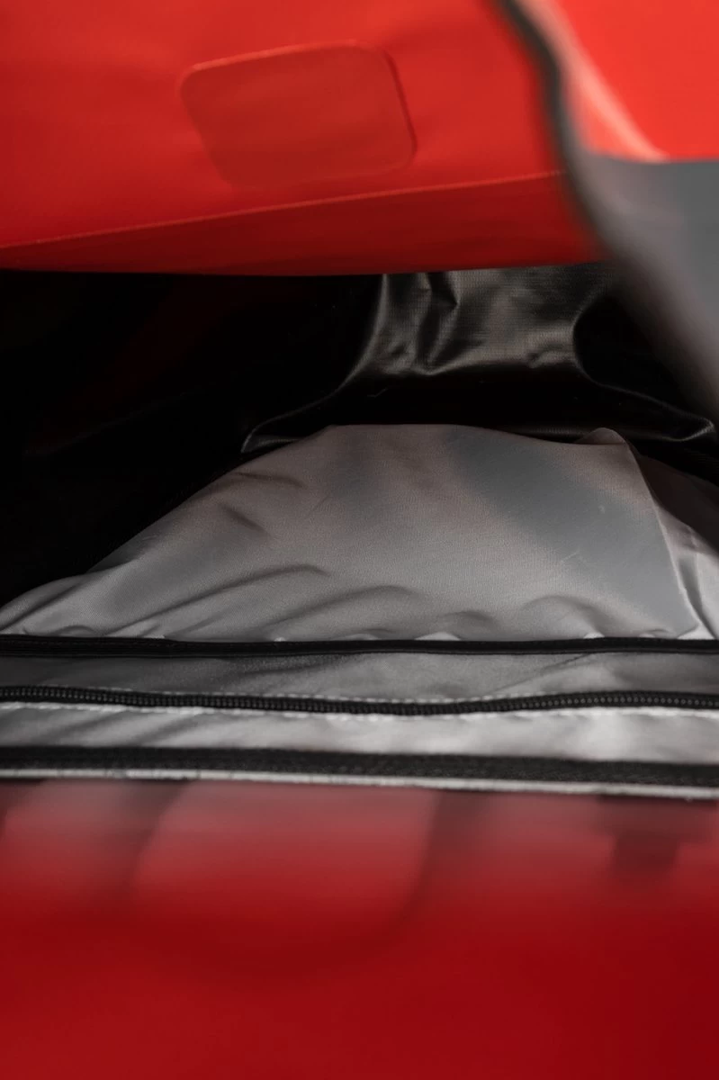 Ekostar® Online Shopping - 2in1 Fietstas - 100% Waterdicht - Rolltop - Rood - 17 Tot 28 Liter - Enkele Fietstas - Afbeelding 11