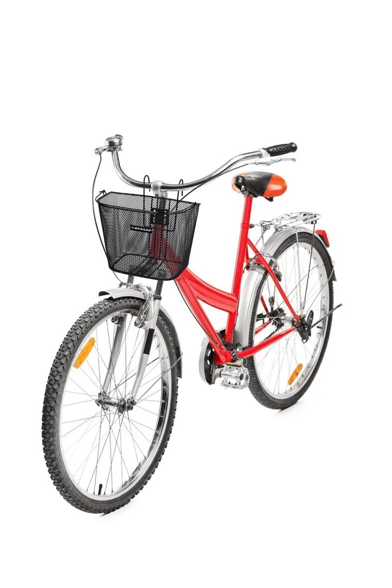 Dunlop Fietsmand - 22 Liter - Zwart - Metaal - Met Haken - Afbeelding 4