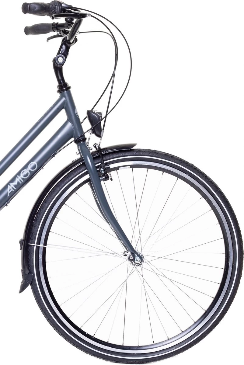 Amigo Bright - Damesfiets 28 Inch - Fiets Met 3 Versnellingen - Antraciet - Afbeelding 4