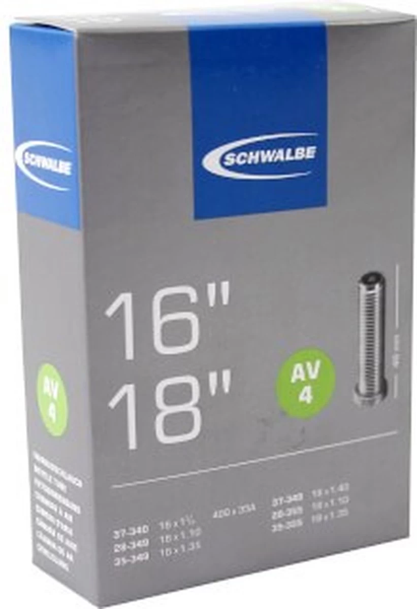 Schwalbe Binnenband - AV4 - 16 Inch X 1 3/8 - 18 X 1.35 - Auto Ventiel - 40mm - Afbeelding 7