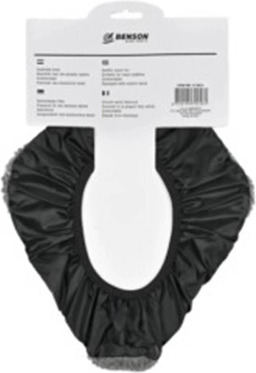 Benson Universele Fiets Zadeldek - Imitatie Schapenvacht - Bont - Grijs - Afbeelding 2