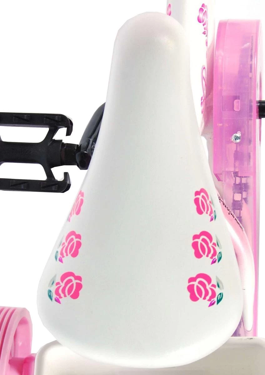 Volare Rose Kinderfiets - Meisjes - 14 Inch - Roze Wit - 95% Afgemonteerd - Afbeelding 14