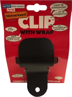 Nietverkeerd Universele Hockeystick Klem - Tennisracket Klem - Paraplu Klem, Zwart