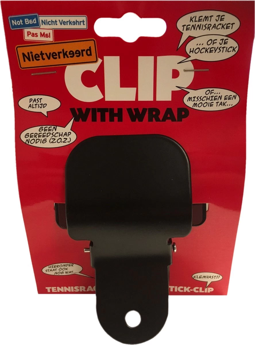 Nietverkeerd Universele Hockeystick Klem - Tennisracket Klem - Paraplu Klem, Zwart