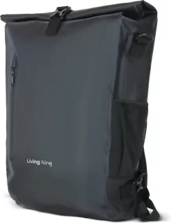 Living Nine Fietstas - Enkele - 20L - Waterdicht - Ook Voor Elektrische Fietsen - Dragen Als Handtas En Schoudertas - Zwart