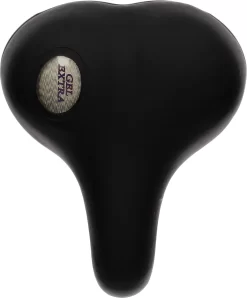 Benson Universeel Gel Fietszadel Voor Dames En Heren - 23x18x6 Cm - Zwart | Comfortabel Unisex Zadel Past Op Elke Fiets