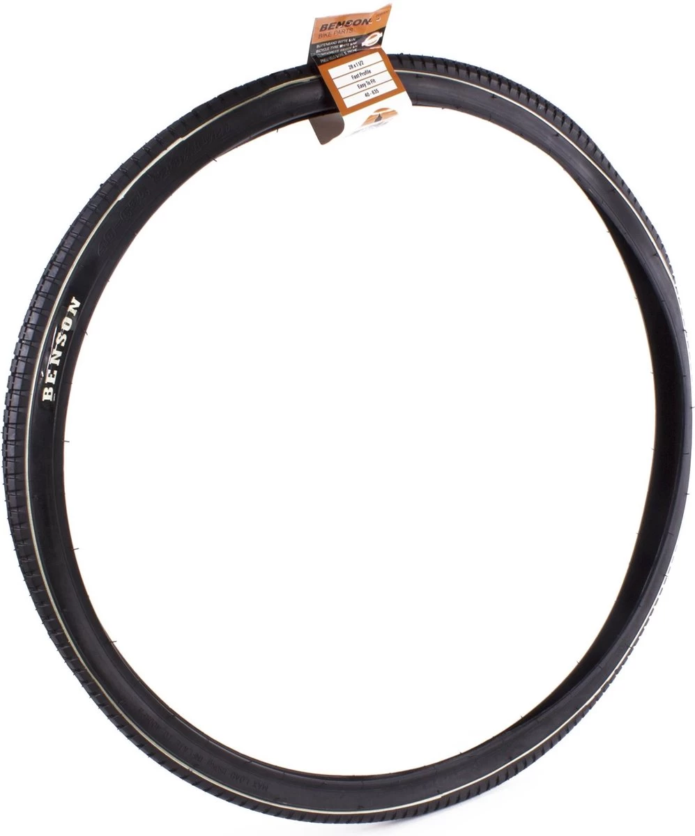 Benson Buitenband 28 Inch X 1 1/2 Met Witte Lijn